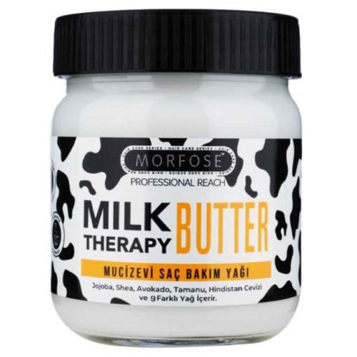 Morfose Milk Therapy Butter Miraculous Hair Care Oil - Nourishing, Moisturizing, and Protective Hair Oil for All Hair Types - Adds Shine and Reduces Breakage - Lightweight and Easy to Use, 6.76 Fl Oz