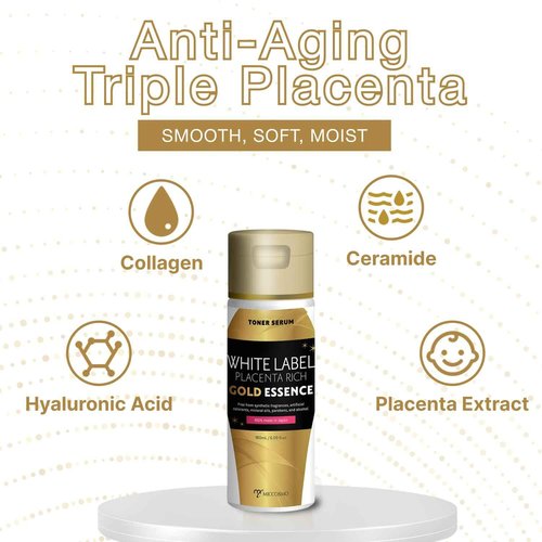White Label Placenta Rich Gold Essence - 180ml