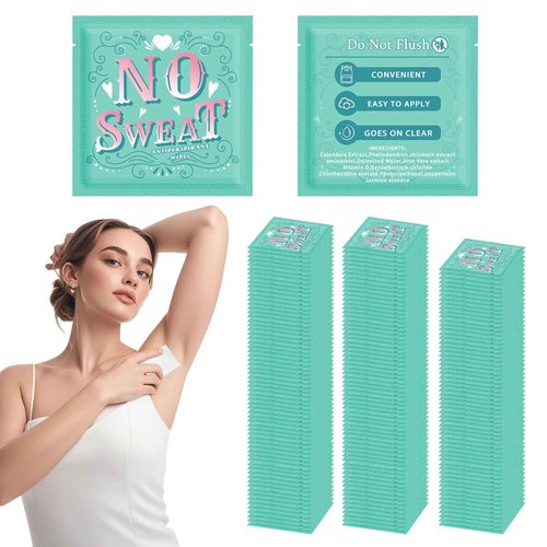 BUAEL Travel Deodorant 200 pieces of Antiperspirant deodorant Wipes And Body Wipes Individually Wrap Hypoallergenic Mini Deodorant Underarm Sweating And Travel To Clean Skin For Female Male Teenagers