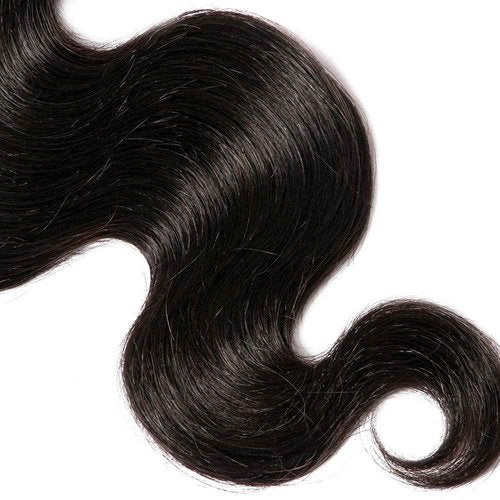 #1B Human Hair Bundles Body Wave Bundles 18 20 22 Inch Natural Color Body Wave Bundles 3 Bundles Human Hair Extensions Double Weft Unprocessed Brazilian Virgin Hair 50 Grams Per Bundle