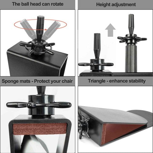 Mannequin Clamp Stand for Chair, Mannequin Head stand for Hairdresser Practice Braiding Hair Styling with Clamp stand (1 Pack)