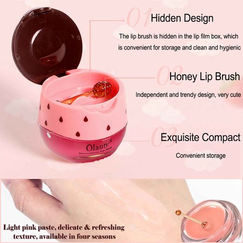 9 PCS Bee Lip Balm Honey Pot,Honey Lip Balm Lip Mask,Propolis Moisturizing Lip Sleeping Mask Reduces Lip Lines,Hydrating Prevention Dry and Cracked Lip Scrubs Exfoliator