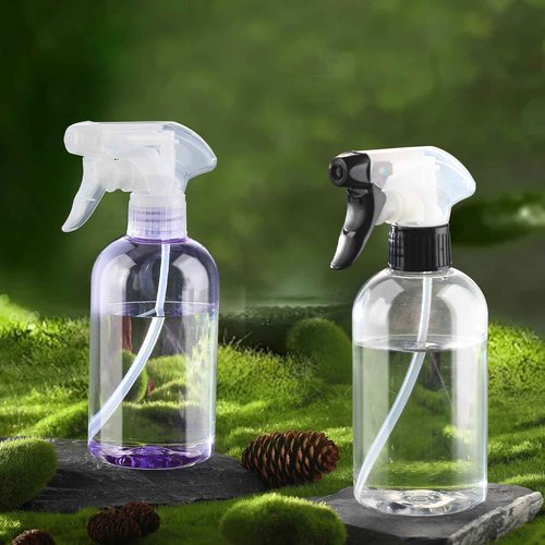 KREMORV Spray Bottles BPA free Plastic Spray Bottle 10oz/300ml Adjustable Sprayer Empty Refillable Container Mist Stream for Watering Plants, Pet Training, Kitchen Cleaning
