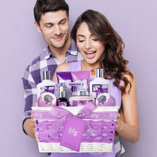 Christmas Gifts for Women 17-Piece Bath and Body Gift Set for Mom - Luxury Spa Gift Basket for Women, Pampering Bath Set | Mothers Day Gifts, Birthday Gifts, Perfect Holiday Gift for Her All Occasions