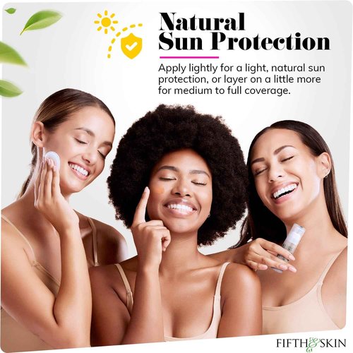 Fifth & Skin: Better’n Ur Skin Liquid Foundation (MEDIUM TAN) - Natural, Organic, Vegan, Cruelty-Free - Gluten-Free Beauty with Buildable Coverage and Palm-Free Luxury - 1 oz
