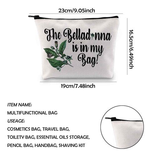 WCGXKO Movie Inspired Movie Makeup Bag Witchcraft Witchy Bag for Women (Bel)