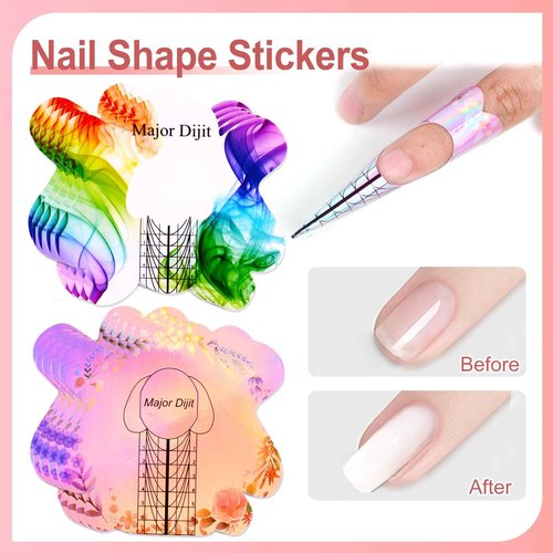 Major Dijit Acrylic Nail Kit with Drill 12 Colors Acrylic Powder Acrylic Liquid Top Coat Base Coat Nail Primer Set for Beginners with Everything DIY Nail Art Tool Gift Home Salon