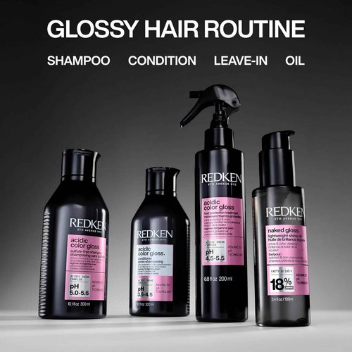 Redken Acidic Color Gloss Heat Protection Leave-In Treatment Spray For Color Treated Hair - Conditions and Adds Hair Shine, Heat Protectant Leave In Conditioner