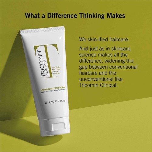 NEOVA Tricomin Reinforcing Conditioner- moisture-rich formula. Reinforce and strengthen hair to minimize strand breakage and split ends