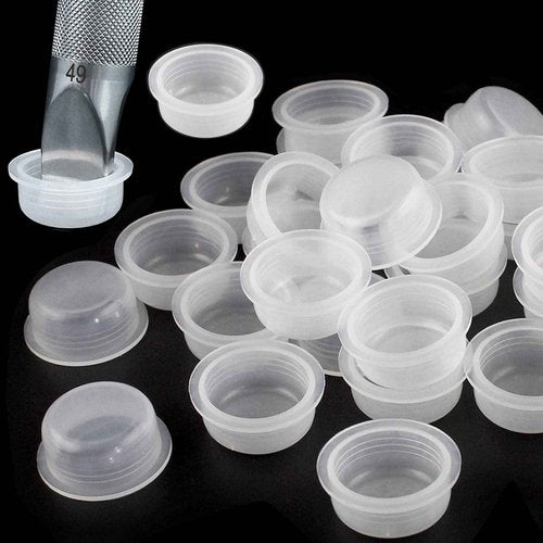 Tattoo Ink Caps Large-Denergy 100pcs Premium Mag Disposable Ink Cap Fit with 69 Big Magnum Needles