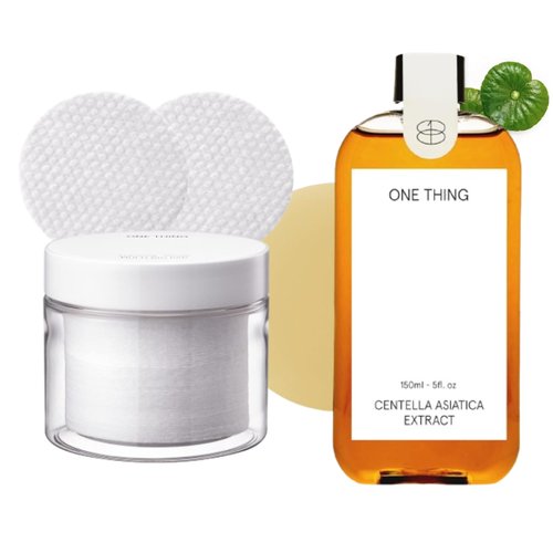 [DIY Set] ONE THING Multi Big Pads 70 PCS + Centella Extract Toner 5.07 Fl Oz