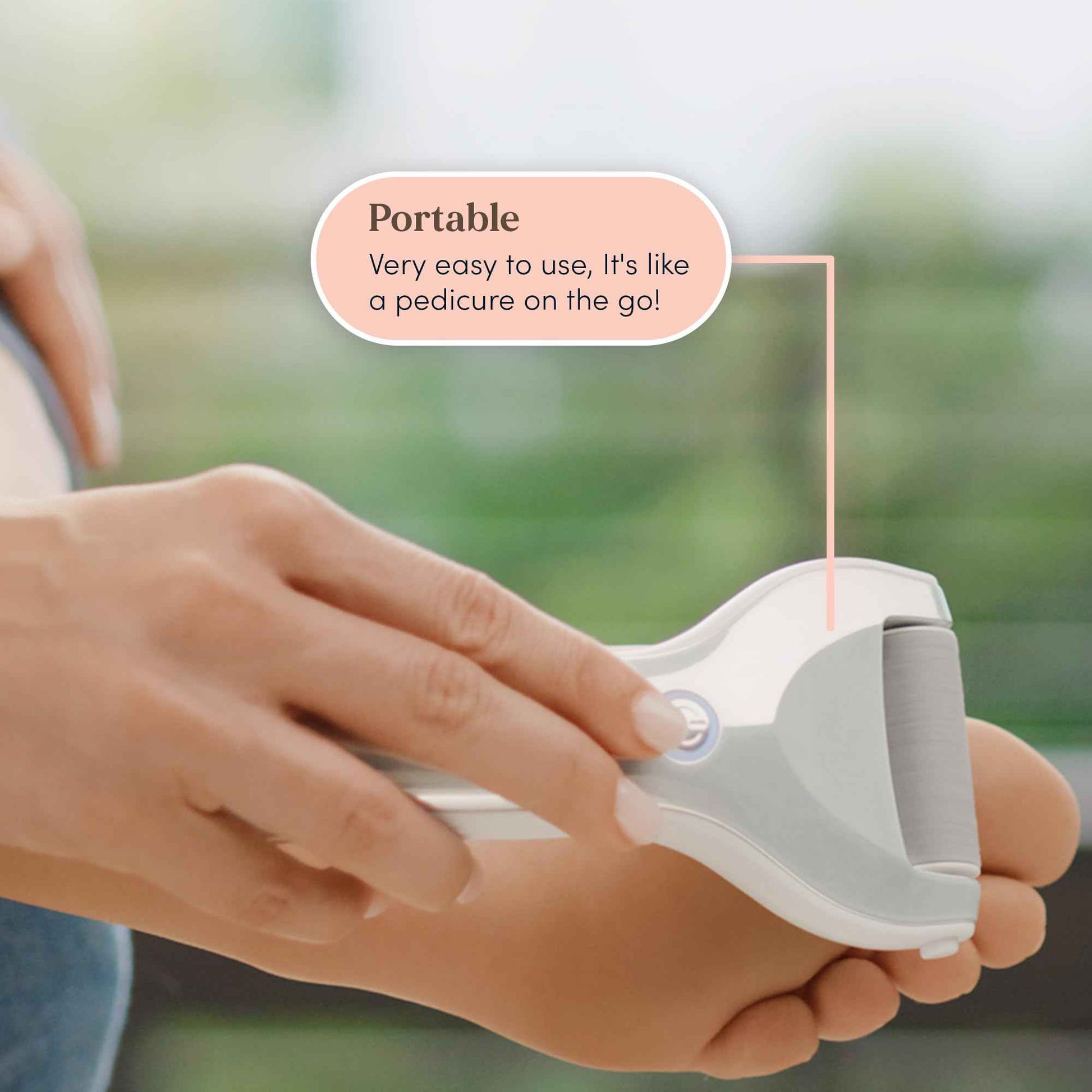 Personal Pedi Diamond Electric Foot Callus Remover for Feet - Rechargeable, Interchangeable Rollers Easy-to-Use Foot File Electric Callus Remover for Feet, 2 Intensity Levels, 2 Speed As Seen On TV