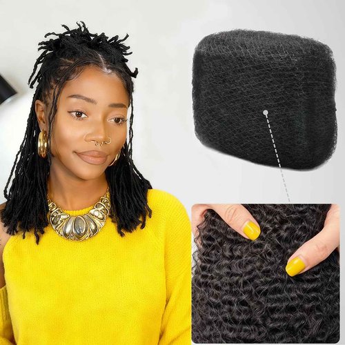 Afro Kinkys Bulk Human Hair for kinky curly Twist Human Braiding Hair For Micro Locs Extensions marley natural Black Color 16 inches 70g/pack