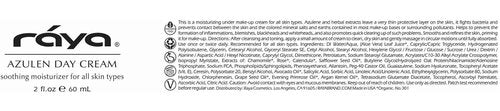 Raya Azulen Cream (301) | Moisturizing Day and Night Face Cream for Combination and Sensitive Skin | Refines, Tones, and Tightens | Made with Soothing Azulene
