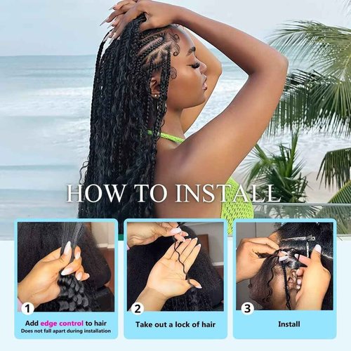 100g 3 bundles Human Braiding Hair Deep Water Wave Bulk 14 Inch P4/27 Curly for Boho Braids Extensions No Weft 3 Braids Per Pack Wet and Wavy Highlight