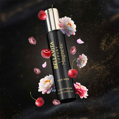 BellaVita Luxury Mood Collection Gift Set (3x15ml) for Women | Pheromone Inspired Technology Long Lasting Fragrance | Includes Alpha, Fantasy & Magnetic Perfumes | Pink Pepper, Benzoin and Jasmine