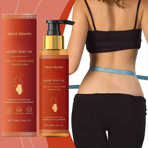 pewatul Body Firming Oil, Ultra Hydrating and Firming Skin for Women Full Body Use | Nourishes Skin, Reduces Fine Lines, Improves Elasticity,100ML (Rose)
