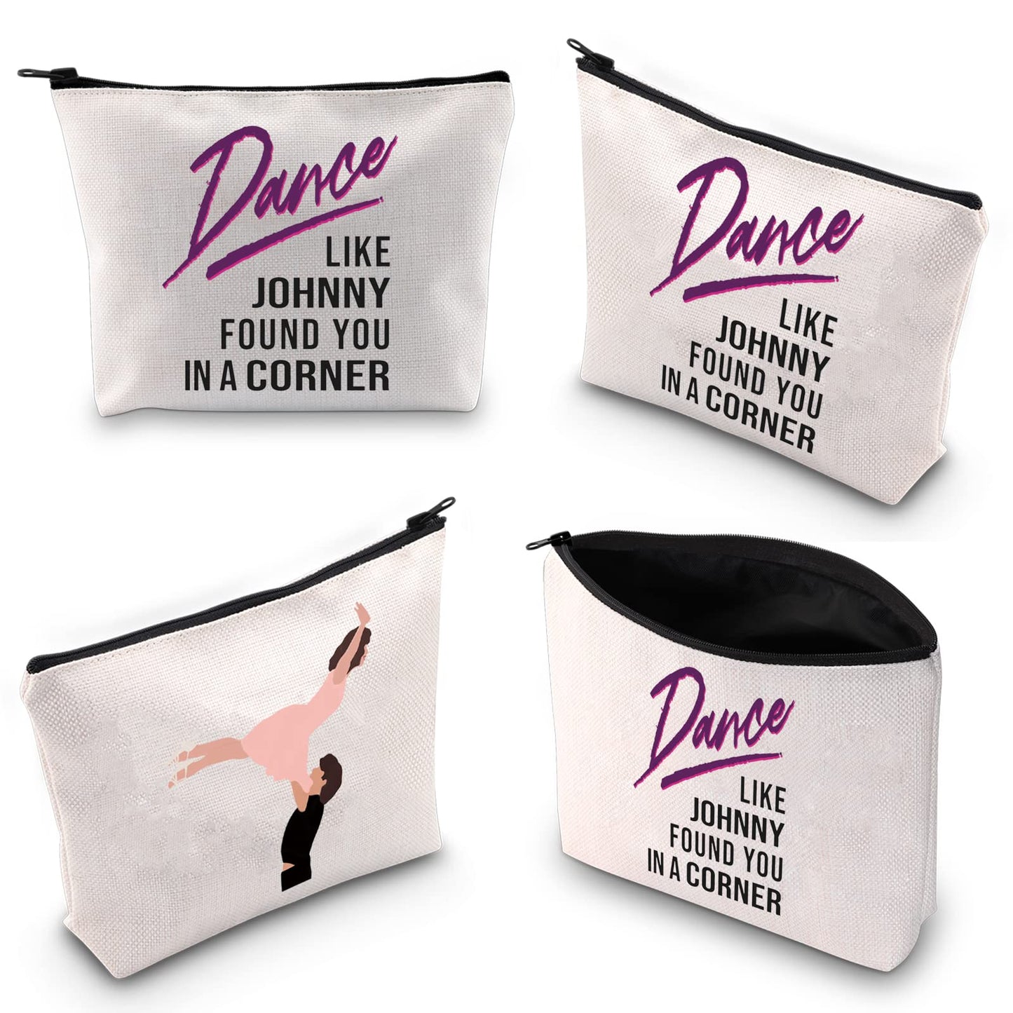 XYANFA Dance Dirty Inspired cosmetic bag Dancing lover gift Watermelon themed Gift 80s Movie Zipper Pouch (Dance LIKE JOHNNY)