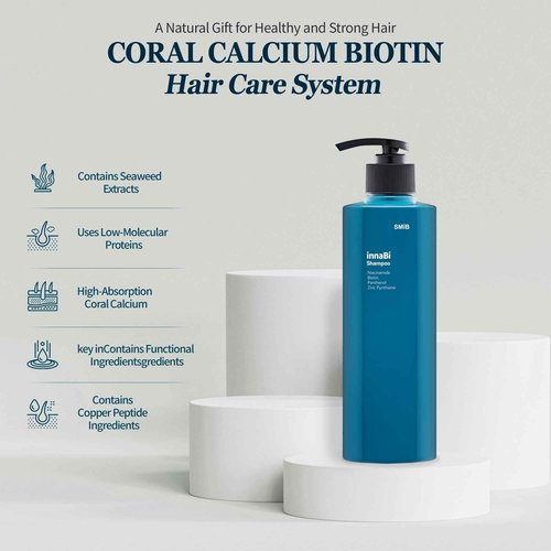 SMIB InnaBi Shampoo – Enriched with Coral Calcium to Help Support Hair, Promote Scalp Health, and Provide Deep Cleansing and Nourishment (16.9 fl oz)