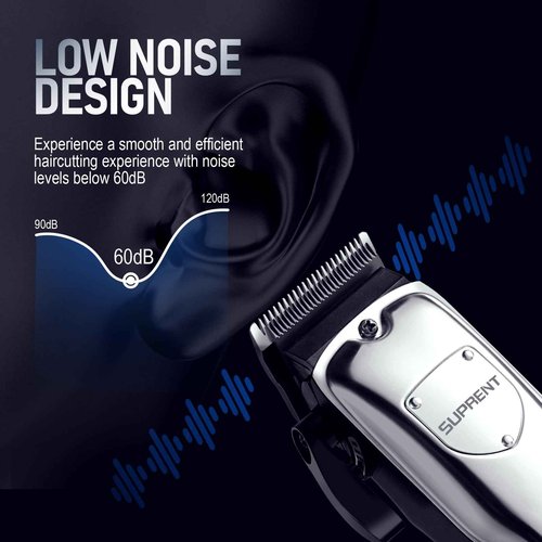 SUPRENT Cordless Hair Clippers for Men Professional Hair Cutting Trimmer with LED Display Trimmer for Barbers & Home Use