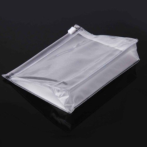 JIAKAI 12pcs Mini Small PVC Transparent Plastic Cosmetic Organizer Bag Pouch With Zipper Closure for Vacation Travel, Bathroom and Organizing Makeup Bag