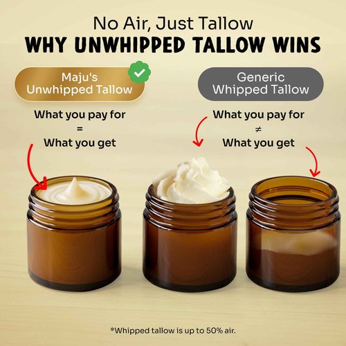 MAJU Tallow Honey Balm, Morning Citrus (2 oz), Grass Fed Beef Tallow for Skin with Organic Black Seed Oil, Manuka Honey and Organic Beeswax, Skin and Face Moisturizer for Deep Hydration