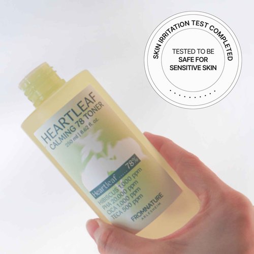 FROMNATURE ARLESHEIM HEARTLEAF Calming 78 Toner_Sensitive Skin, Intensely Calms & Soothes Redness with CICA & TECA, Gentle Exfoliation with PHA & Hibiscus, pH 5.5 Korean Glass Skin Care.
