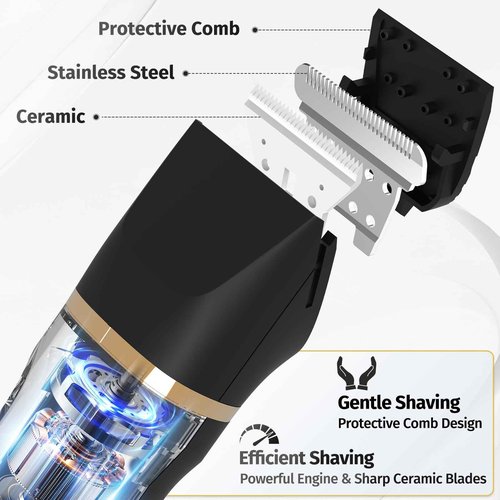 Bikini Trimmer for Women,5-in-1 Electric Razors for Women,Electric Shaver for Women's,IPX7 Waterproof Trimmer for Men Legs,with 5 Replaceable Blade Heads,USB Recharge Dock（Black）