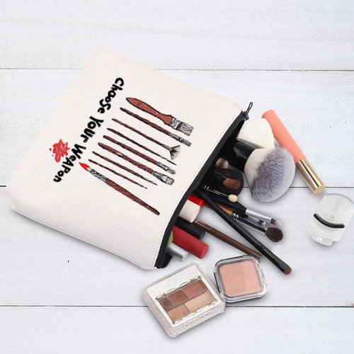 G2TUP Art Painting Artists Painter Gift Cosmetic Bag Paint Palette Brush Accessories Pouch for Art Teacher (Palette Brush Makeup Bag)