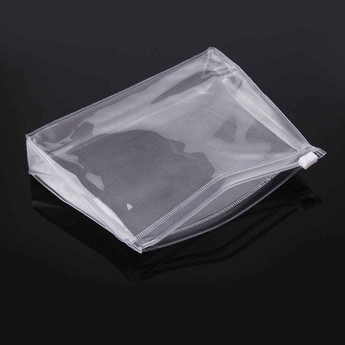 JIAKAI 12pcs Mini Small PVC Transparent Plastic Cosmetic Organizer Bag Pouch With Zipper Closure for Vacation Travel, Bathroom and Organizing Makeup Bag
