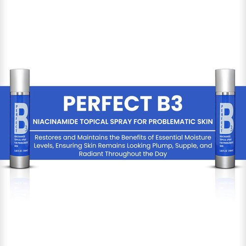 Perfect B3 Niacinamide Face Spray – Topical Mist with Hyaluronic Acid, Glycerin, Vitamin B3, and Aloe for Skin Clarity, Texture & Hydration – Gentle Niacinamide Serum Alternative – 3.6 fl oz