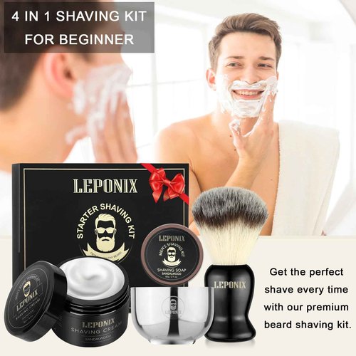 Basic Shaving Kit for Men & 250ml Luxury Large Shaving Cream