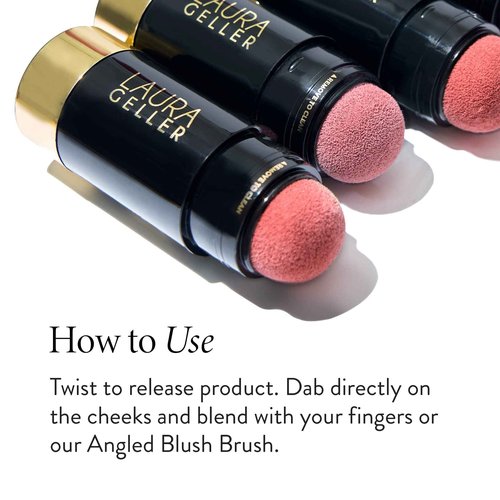 LAURA GELLER NEW YORK Quench-n-Colors Kit - Serum Blush Tint, Poppy Peach and Jelly Balm Moisturizing Tinted Lip Balm, In the Buff