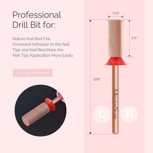 MelodySusie Cordless Electric Nail Drill Machine 11 in 1 Kit with Large Barrel Nail Buffer Bit