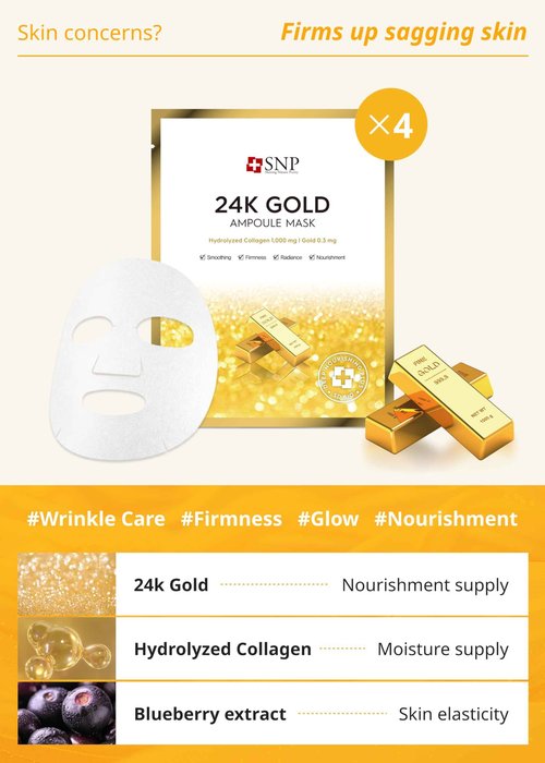 [K Beauty Snp] Glutathione Dark Zero Toning Eye Patch & Variety Ampoule Sheet Mask Set