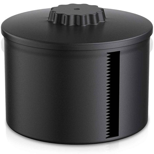 Neck Strip Dispenser, Black Barber Neck Strip Holder Dispenser with 4PCS Adhesive Pads for Wall Mounting Hanging Up, Neck Strip Paper Roll Dispenser Neck Strip Container for Hair Salon & Barber Shop