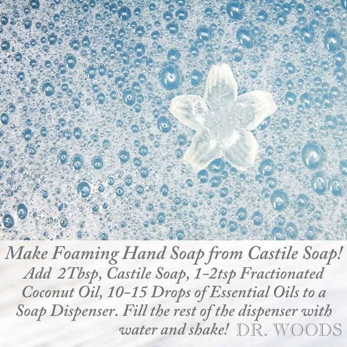 Dr. Woods Peppermint Liquid Castile Soap- Castile Soap with Pure Peppermint Oil, Body Wash for Men and Women, Contains Olive Oil, Natural Cleanser for Face, Hands, and Body - 32 Fl Oz, Pack of 2