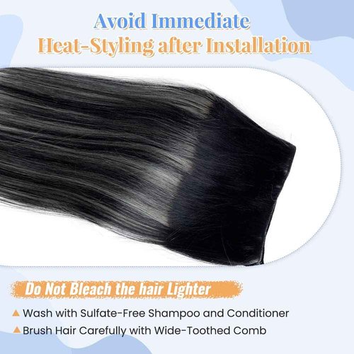 Silver Sew in Hair Extensions 14 Inch 80Gram Weft Hair Extensions Balayage Human Hair Extensions Hair Wefts Color #1B/Silver/1B Off Black Mixed with Silver Remy Straight Hair Weave Bundles Real Hair