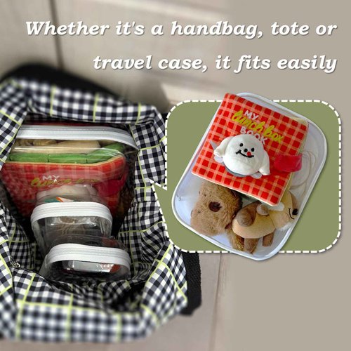 Gberlczz Clear Hard Zipper Case for Storage, Durable Clear Zipper Pouches, Hard Plastic Zippered Pencil Pouch for Snacks Toy Travel Organizer