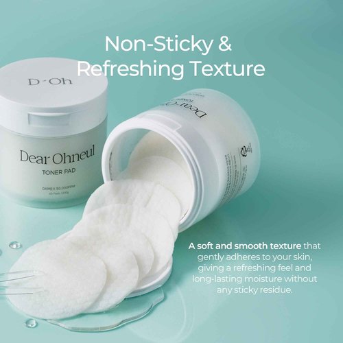Dear Ohneul Singreen Donkey Toner Pad – 60 Pads (7.05 oz) | Pore-Tightening & Hydrating | Smooth, Radiant Skin with Donkey Milk | Gentle Exfoliation & Soothing Effect | Korean Skincare Essential