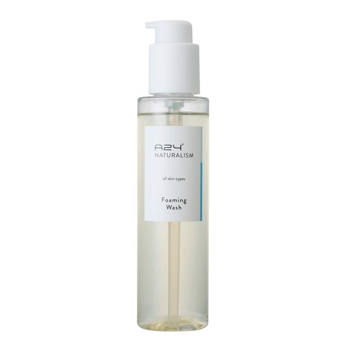 A24 Organic Aloe Foaming Wash | pH 5.5 | Hypoallergenic | No Water Added | 99% Natural | Vegan Formula | Ideal for Sensitive and Dry Skin | Soap Free