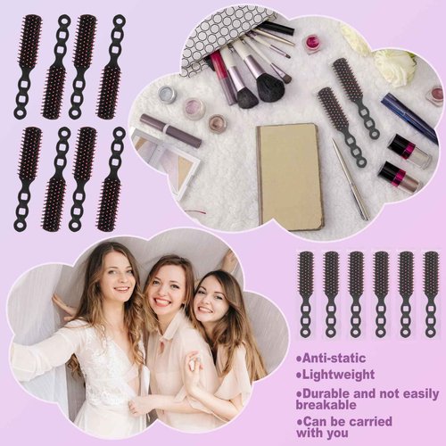 Bulk Hair Brushes for Homeless Individually Wrapped, Hair Brush Bulk, Hair Brush for Curly Hair Suitable for Homeless,Shelter,Air Bnb/Hotel(50 PCS)