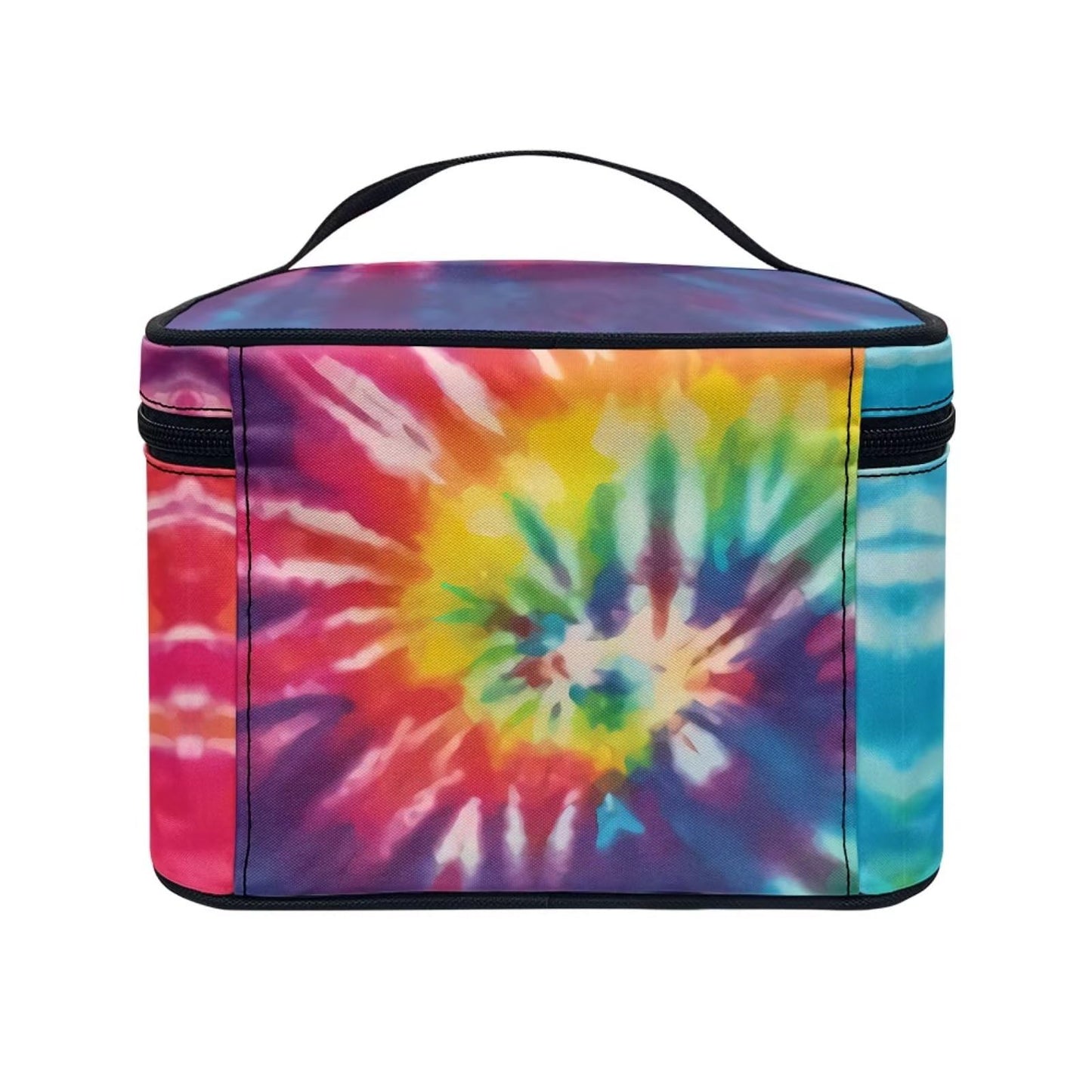 JoyLamoria Tie Dye Print Toiletry Bag Lightweight Cosmetic Bag Women Girls Makeup Case Pouch