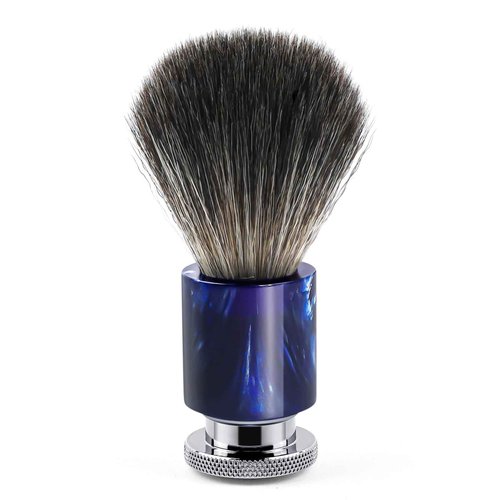Doladaes Shaving Brush for Men, Shave Brush soft and dense, Stainless Steel Handle,Ultra-Strong Nut Structure,Minimal Shedding, Fast Lather,The best shave of your life! Blue Pearl
