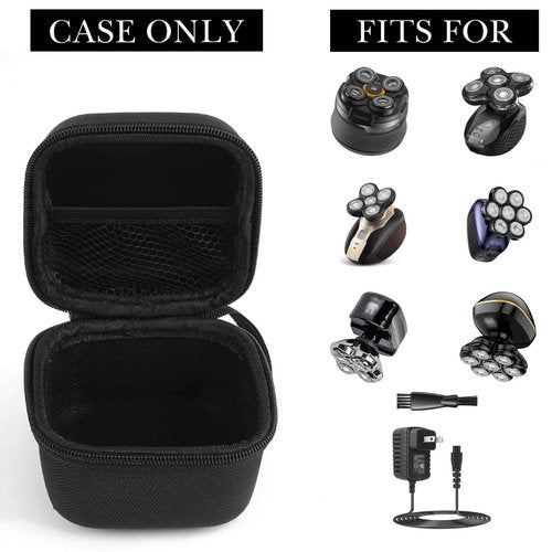 Linkidea Hard EVA Head Hair Shaver Case, Men's Balder Boss with Mesh Pocket for Travel, Travel Storage Bag Compatible with RMton Balder Pro Head Shaver XR7120/XR7000 (Black)