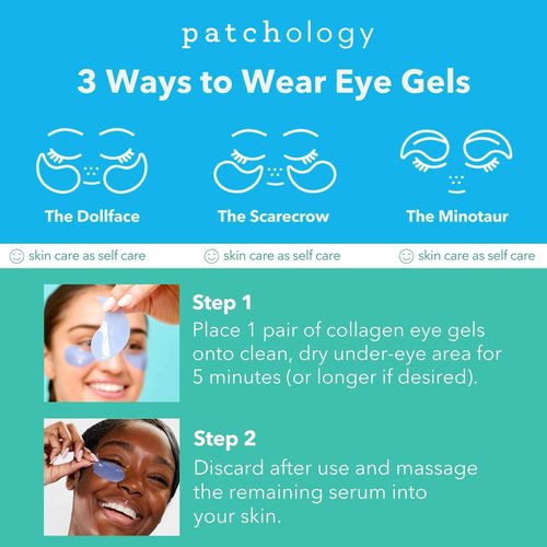 Patchology Serve Chilled On Ice Firming Under Eye Mask Patches with Peptides, Cloudberry Oil & Bakuchiol – Hydrogel Patches for Dark Circles, Puffiness, Fine Lines – Ideal Travel Essential - 15 Pairs