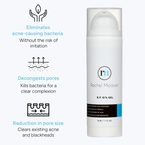 RM Benzoyl Peroxide Face and Body Gel 10% Medical grade Micronized benzoyl peroxide (without the prescription) acne treatment