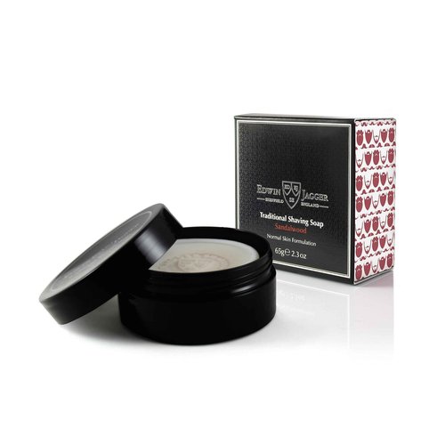 Edwin Jagger SSSWT Sandalwood 99.9% Natural Traditional Shaving Soap 65g Travel Tub