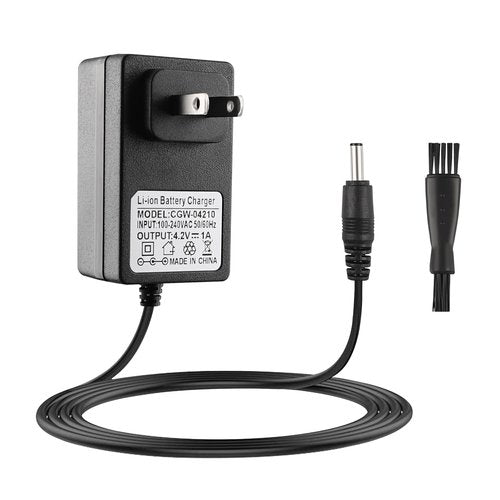FNKTQL 4.2V Charger for Wahl Trimmer 9818 9818L 9888L 9916D 9918D Groomer Clipper 9854-600 9855 79600-2101 S004mu0400090, Replacement Wahl Shaver Trimmer Power Cord with Cleaning Brush