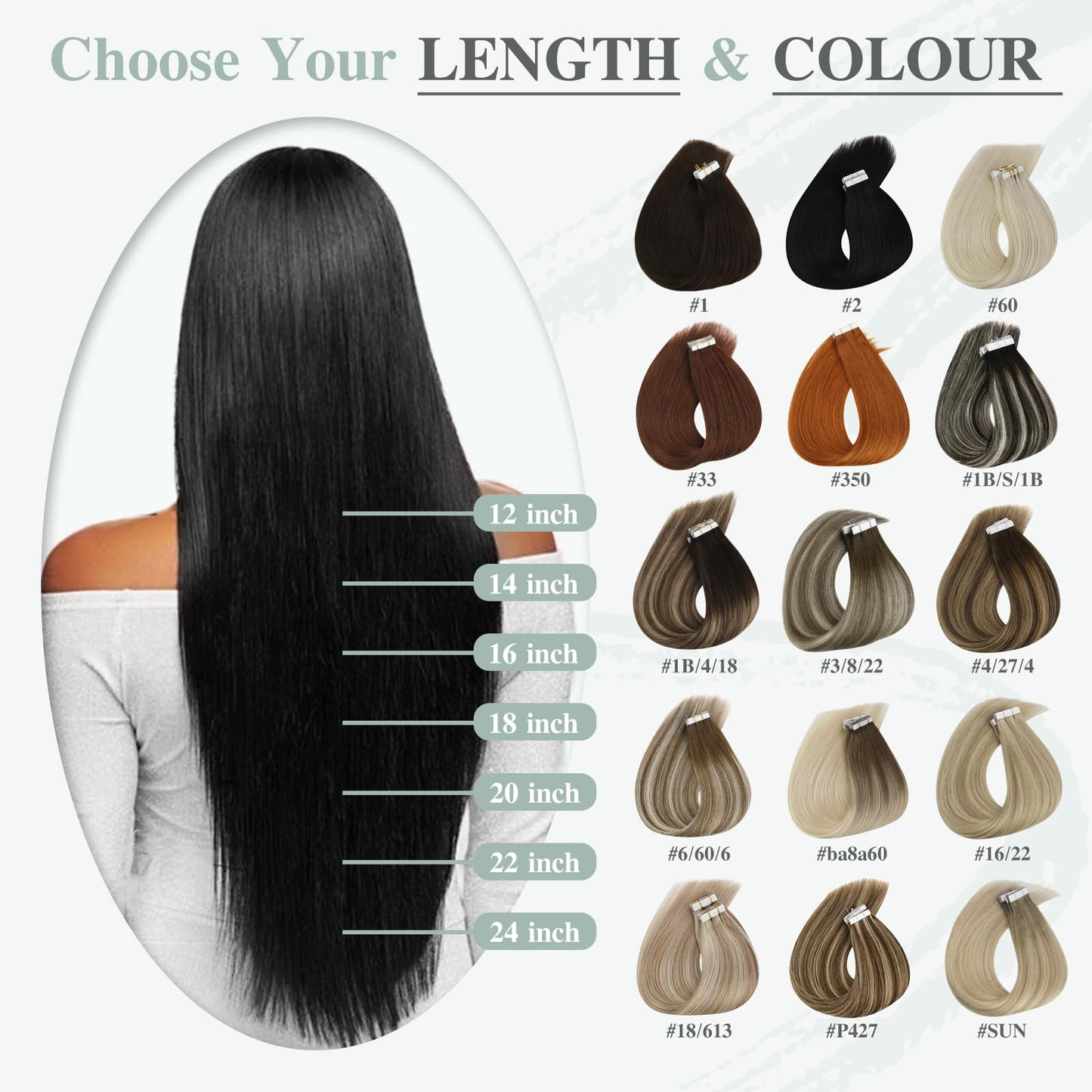 Ve Sunny Brown Tape in Hair Extensions Light Ash Brown Hair Color Cool Brown Fading to Ash Brown Mix Light Blonde Tape in Hair Extensions for Women Hair Extension Tape in 20g 10pcs 12inch